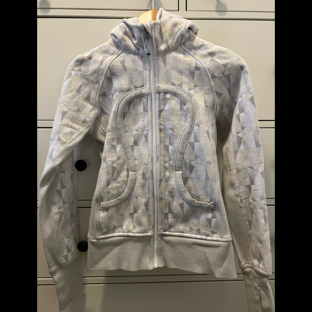 Lululemon pastel geometric print scuba hoodie